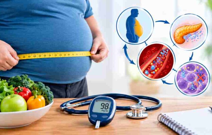 چاقی و دیابت چه ارتباطی دارند؟ علت، خطر و راه‌های پیشگیری